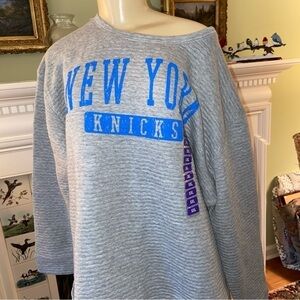 NWT NBA sweatshirt for big fans of NY Knicks. Also makes comfy bleacher pillow.